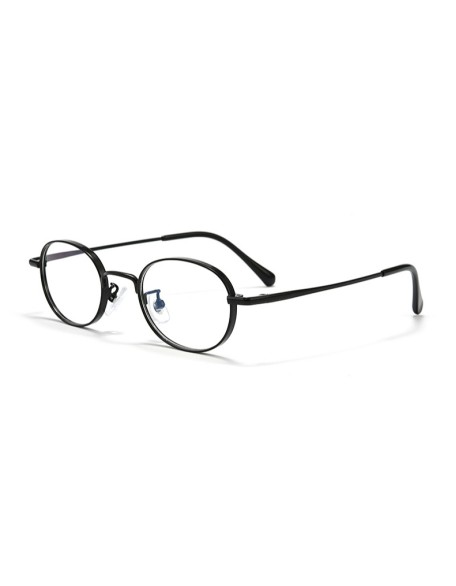 Side-Oval Full-Frame Myopia Glasses