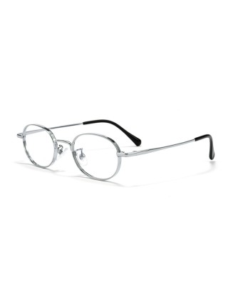 Side-Oval Full-Frame Myopia Glasses