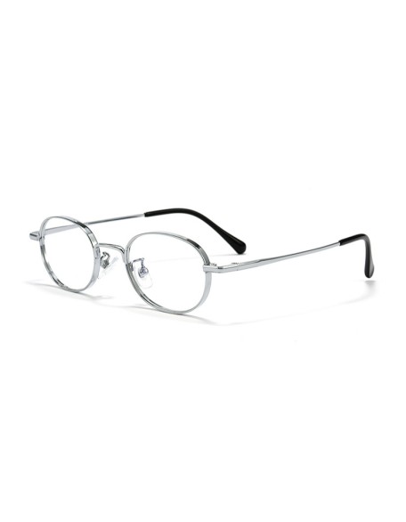 Side-Oval Full-Frame Myopia Glasses