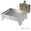 Outdoor Stainless Steel Fire Pit, Camping BBQ Fire Rack, Portable Foldable Fire Stove for Heating & Camping MT-6-LT