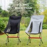 Outdoor Portable Ultra-Light Aluminum Alloy Folding Chair, Camping Beach BBQ Moon Chair, Self-Driving Leisure Fishing Chair