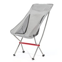 Outdoor Portable Ultra-Light Aluminum Alloy Folding Chair, Camping Beach BBQ Moon Chair, Self-Driving Leisure Fishing Chair