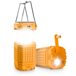 Outdoor Solar Hand-Cranked Multifunctional Camping Lantern with 5000mAh Power Bank, Lightweight for Camping