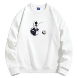 2026 New Men's Crew Neck Sweatshirts, Spring Autumn Casual Sports Long Sleeve Pullover, Versatile Basic Tees