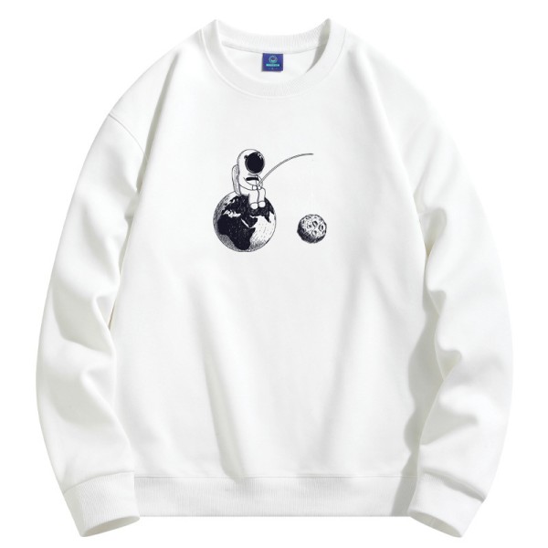 2026 New Men's Crew Neck Sweatshirts, Spring Autumn Casual Sports Long Sleeve Pullover, Versatile Basic Tees