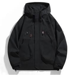 2025 New American Style Outdoor Jacket for Men, Trendy Brand Loose Workwear Jacket, Windproof Waterproof for Autumn Winter