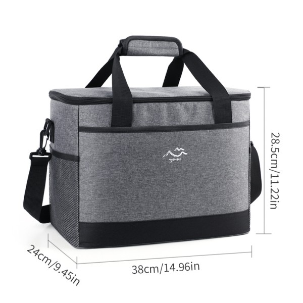 Outdoor Camping Cooler Bag Large Capacity Square Insulated Box Portable Car Insulated Bag Crossbody Picnic Bag Ice Pack