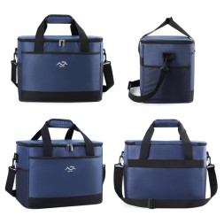 Outdoor Camping Cooler Bag Large Capacity Square Insulated Box Portable Car Insulated Bag Crossbody Picnic Bag Ice Pack