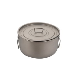 Pure Titanium Outdoor Cookware Set, Frying Pan, Camping Cooking Combination Utensils, Foldable Lightweight Portable Soup Pot, Cooking Pot Set