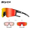 Cycling Photochromic Colorful Sunglasses, Professional Running Glasses for Men & Women, Outdoor Sports Mountain Bike Windproof Goggles