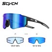 Cycling Photochromic Colorful Sunglasses, Professional Running Glasses for Men & Women, Outdoor Sports Mountain Bike Windproof Goggles