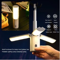 Outdoor Foldable Multifunctional Camping Light, Tent Lamp, Camping Lantern, Handheld & Hanging Light, Dormitory Light for Students